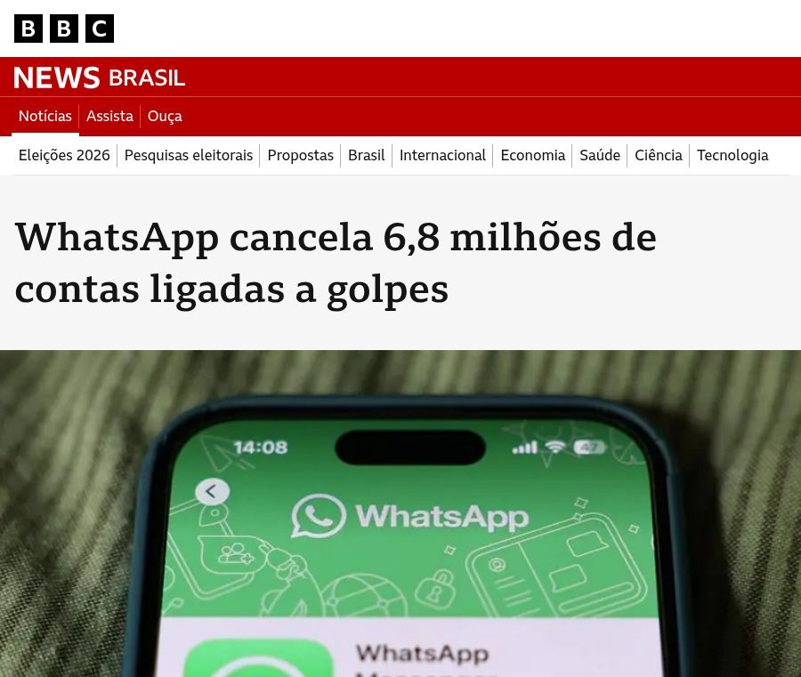 Matéria da BBC News Brasil