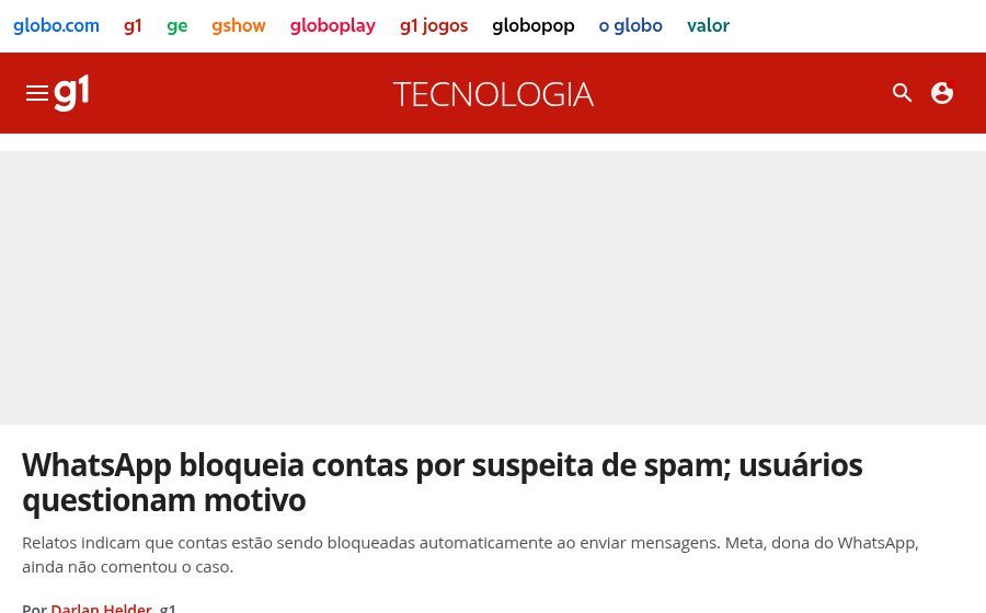 Matéria do g1