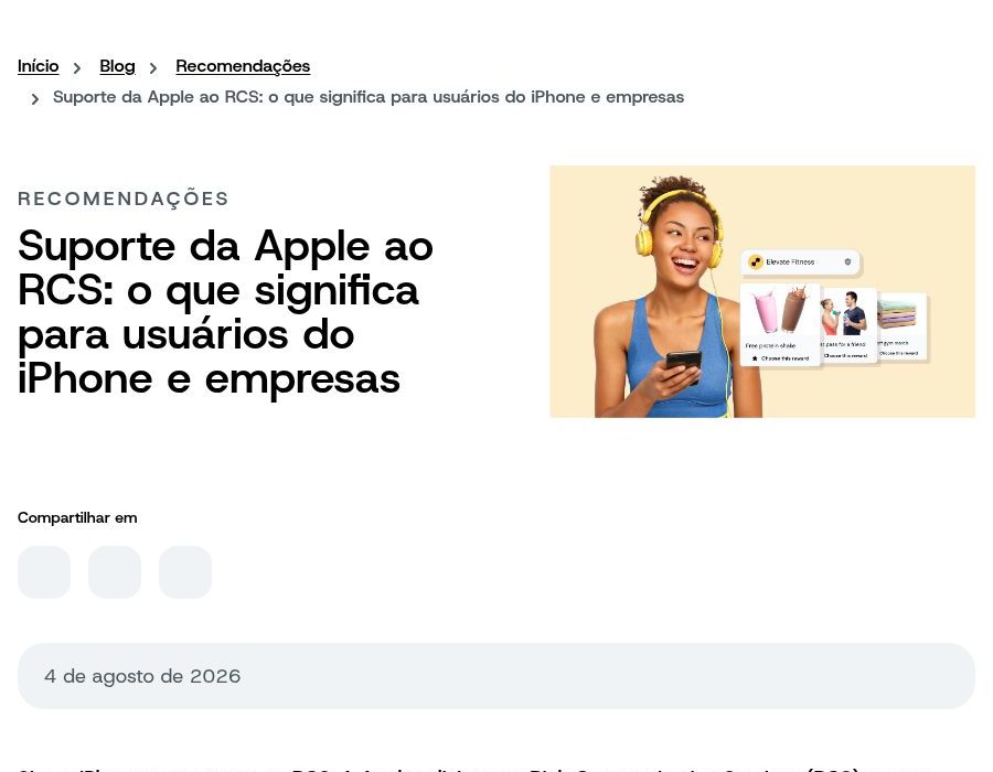 Artigo sobre RCS no iPhone